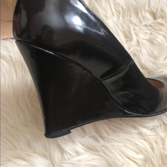 Christian Louboutin Patent Leather Wedge Heels - Picture 7 of 12